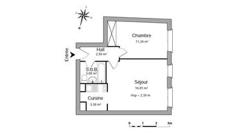 appartement 2 pièces à louer BORDEAUX 33000 37.6 m²