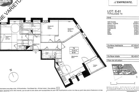 appartement 4 pièces à louer LILLE 59000 87.6 m²