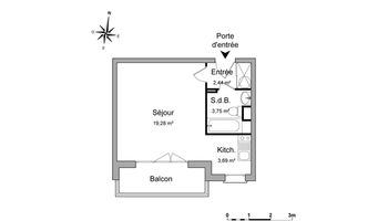 appartement 1 pièce à louer LILLE 59000 29.2 m²