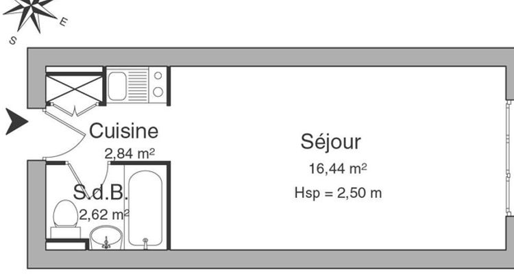 appartement 1 pièce à louer VANDOEUVRE LES NANCY 54500 21.9 m²