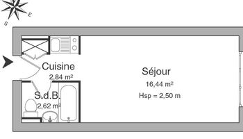 appartement 1 pièce à louer VANDOEUVRE LES NANCY 54500 21.9 m²