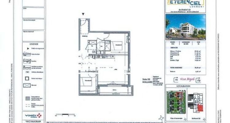appartement 4 pièces à louer LORMONT 33310 85.4 m²