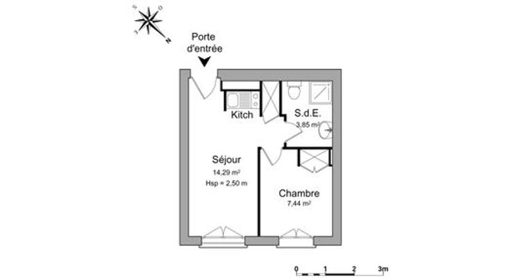 appartement 1 pièce à louer BREST 29200 25.58 m²