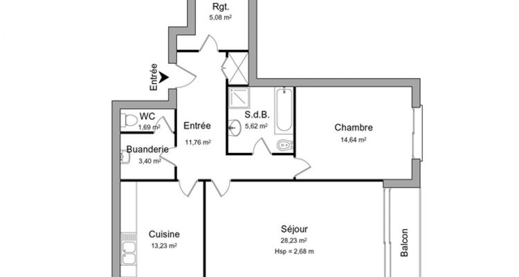appartement 2 pièces à louer VILLERS LES NANCY 54600 83.7 m²