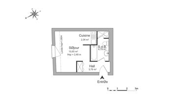 appartement 1 pièce à louer POITIERS 86000 21.3 m²