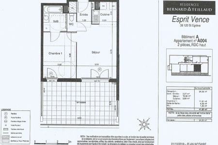 Vue n°2 Appartement 2 pièces T2 F2 à louer - Saint Egreve (38120)