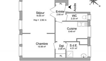 appartement 2 pièces à louer NANTES 44100 47.52 m²