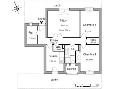 appartement 3 pièces à louer SAINT CYR SUR MER 83270 59.8 m²