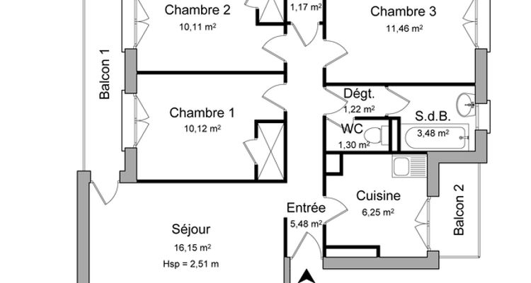 appartement 4 pièces à louer TOULOUSE 5ᵉ 31500