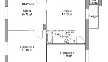 appartement 3 pièces à vendre TOULON 83200 47 m²