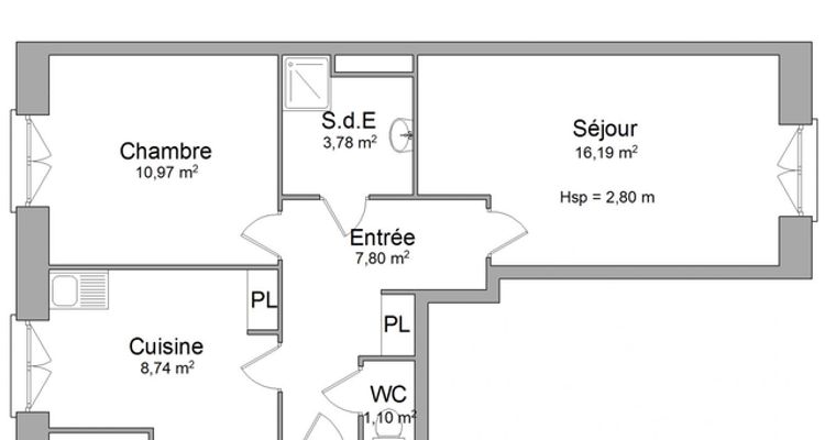 appartement 2 pièces à louer LYON 6ᵉ 6ᵉ 69006 48.6 m²