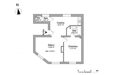 appartement 2 pièces à louer LILLE 59000 41.85 m²