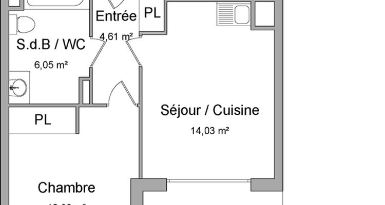 appartement 2 pièces à louer HYERES 83400 37.7 m²