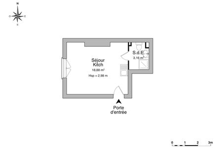 appartement 1 pièce à louer LILLE 59800 22 m²