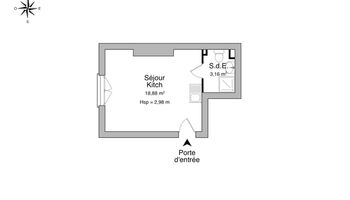 appartement 1 pièce à louer LILLE 59800 22 m²