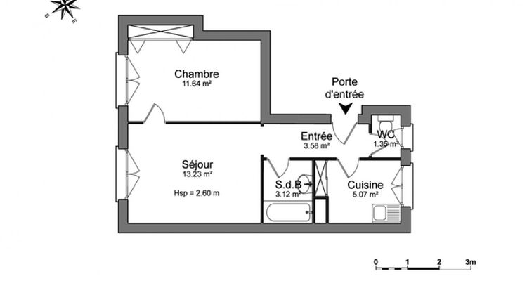 appartement 2 pièces à louer COLOMBES 92700 38 m²