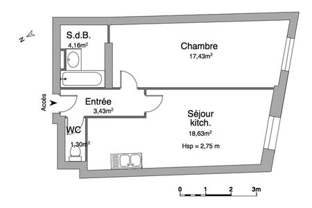 Vue n°2 Appartement 2 pièces T2 F2 à louer - Limoges (87000)