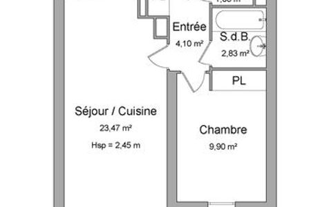Vue n°2 Appartement 2 pièces à louer - Limoges (87000) 488 €/mois cc