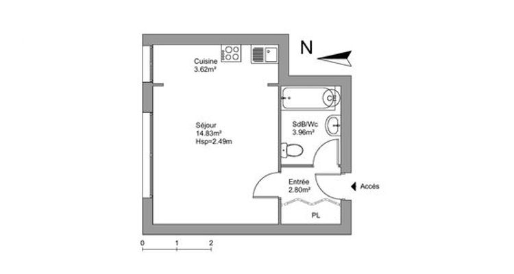 appartement 1 pièce à louer MANDELIEU 06210 25.21 m²