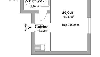 appartement 1 pièce à louer MEULAN 78250 22.1 m²