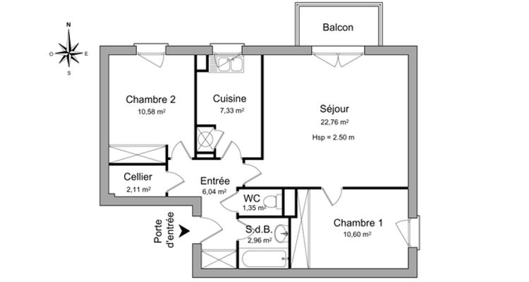 appartement 3 pièces à louer MERIGNAC 33700 63.7 m²