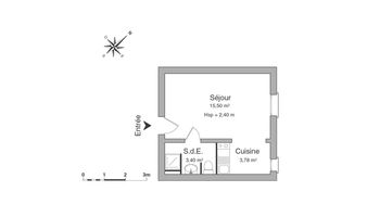 appartement 1 pièce à louer NANTES 44100 22.7 m²