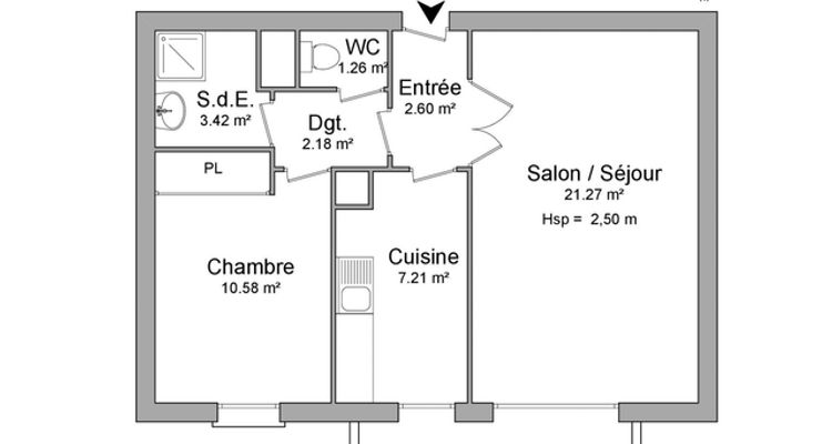 appartement 2 pièces à louer TOULOUSE 31300 48.5 m²