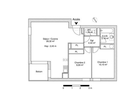 appartement 3 pièces à louer AUTERIVE 31190 54.4 m²