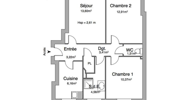 Vue n°1 Appartement 3 pièces T3 F3 à louer - Brest (29200)