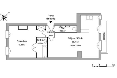 appartement 2 pièces à louer VALENCE 26000 57.3 m²