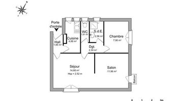 appartement 3 pièces à louer VERNOUILLET 78540 48.34 m²
