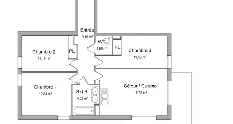 appartement 4 pièces à louer LE GRAND-QUEVILLY 76120 69.8 m²