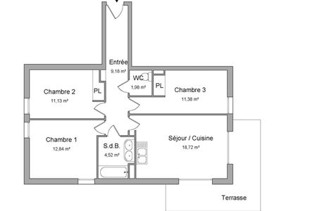 appartement 4 pièces à louer LE GRAND-QUEVILLY 76120 69.8 m²