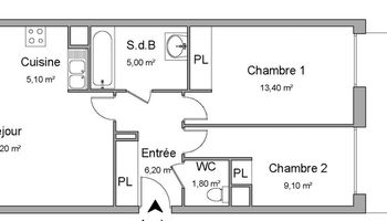 appartement 3 pièces à louer BORDEAUX 33000 61.8 m²