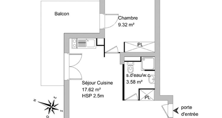 appartement 2 pièces à louer CLERMONT L'HERAULT 34800 30.5 m²