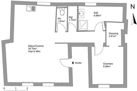 Vue n°3 Appartement meublé 2 pièces T2 F2 à louer - Aubervilliers (93300)