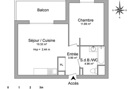 appartement 2 pièces à louer ORANGE 84100 40.1 m²