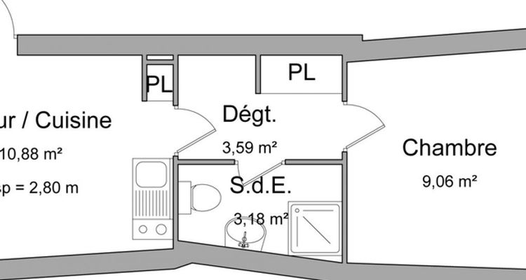 appartement-meuble 2 pièces à louer BEZIERS 34500 26.7 m²