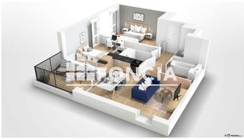 appartement 3 pièces à vendre TOULOUSE 31300 61.4 m²