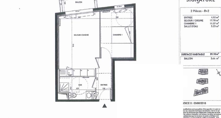 appartement 2 pièces à louer POISSY 78300 39.1 m²