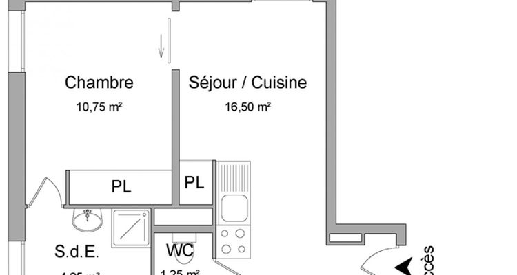 appartement 2 pièces à louer VILLENEUVE D'ASCQ 59650 32.8 m²