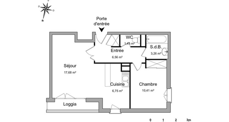 appartement 2 pièces à louer PFASTATT 68120 46.1 m²