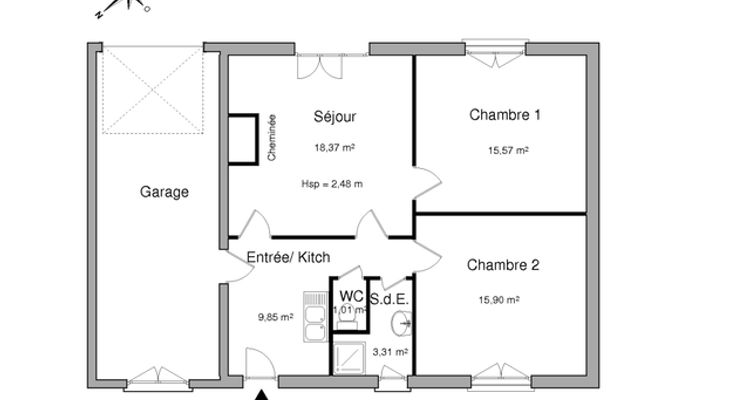 maison 4 pièces à louer SAINT GERVAIS 85230 86.5 m²