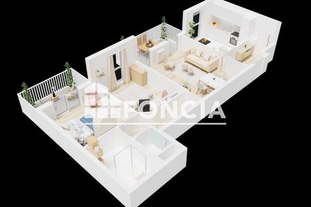 appartement 3 pièces à vendre ERSTEIN 67150 63.47 m²