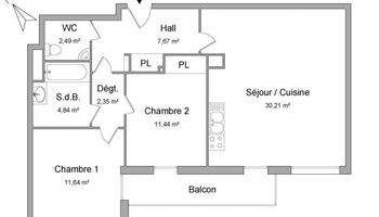 appartement 3 pièces à louer LILLE 59000 70.64 m²