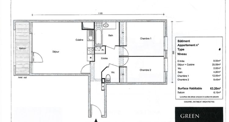 appartement 3 pièces à louer LIVRY GARGAN 93190