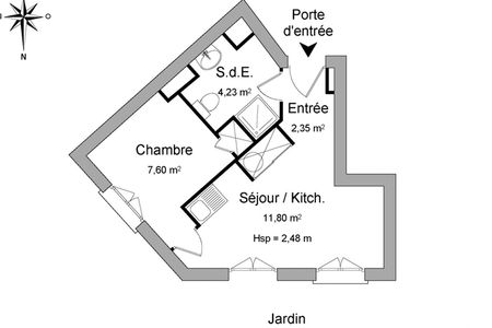 appartement-meuble 2 pièces à louer CORBEIL 91100 26 m²