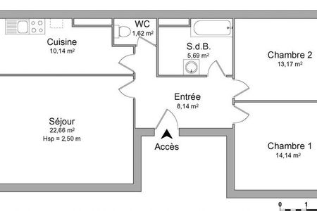 Vue n°2 Appartement 3 pièces à louer - Hagondange (57300) 601 €/mois cc