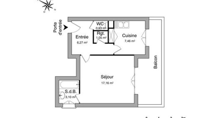 appartement 1 pièce à louer MONTPELLIER 34000 35.87 m²
