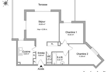 Vue n°2 Appartement 3 pièces à louer - Toulouse (31400) 958 €/mois cc